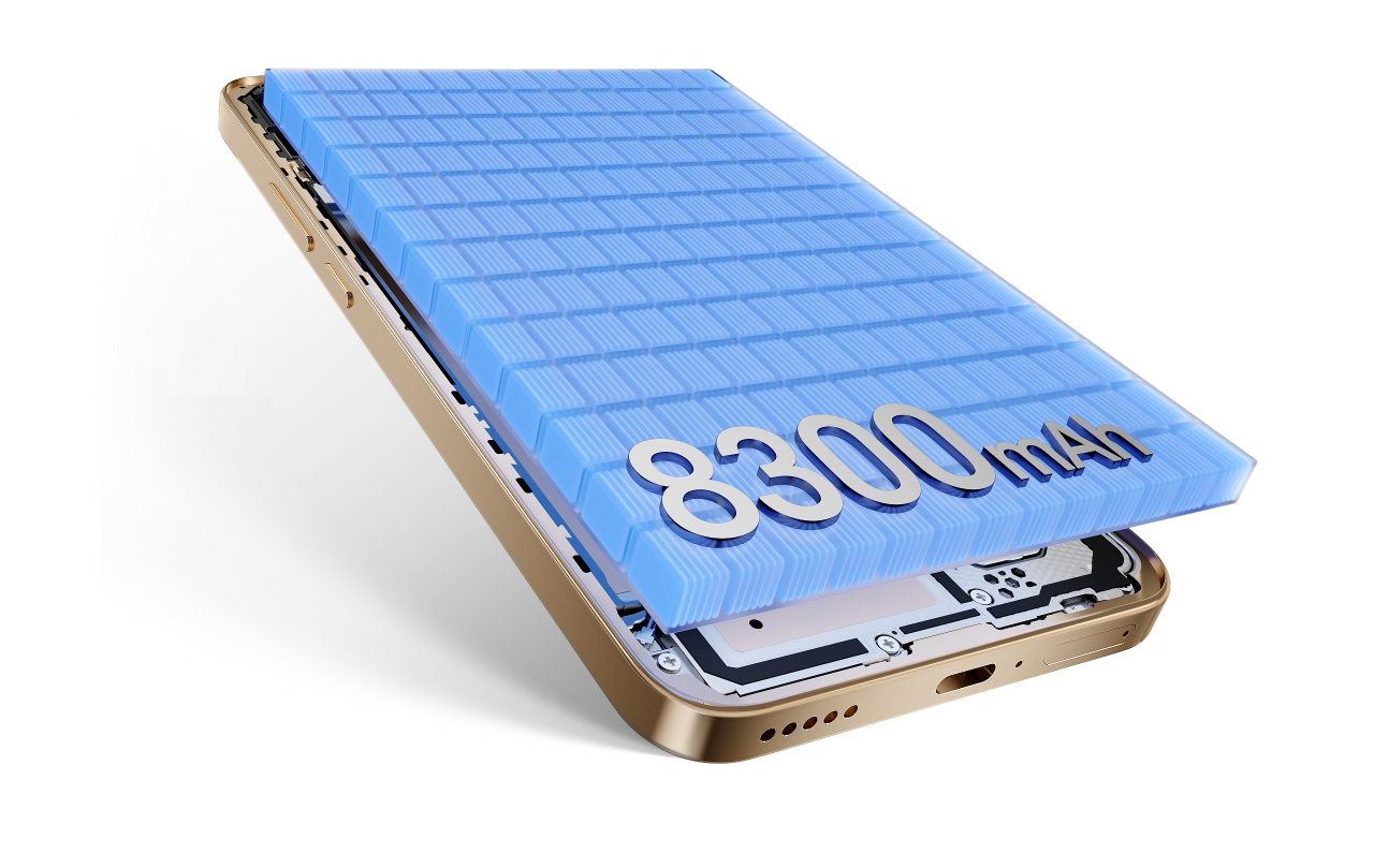 Honor X9d 8300mAh powerful battery Side Image.