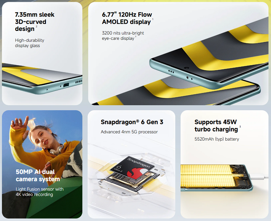 Xiaomi Poco M8 Specification Side Image.