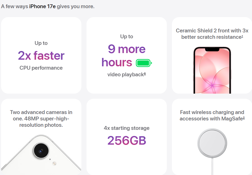 Apple iPhone 17e Specification