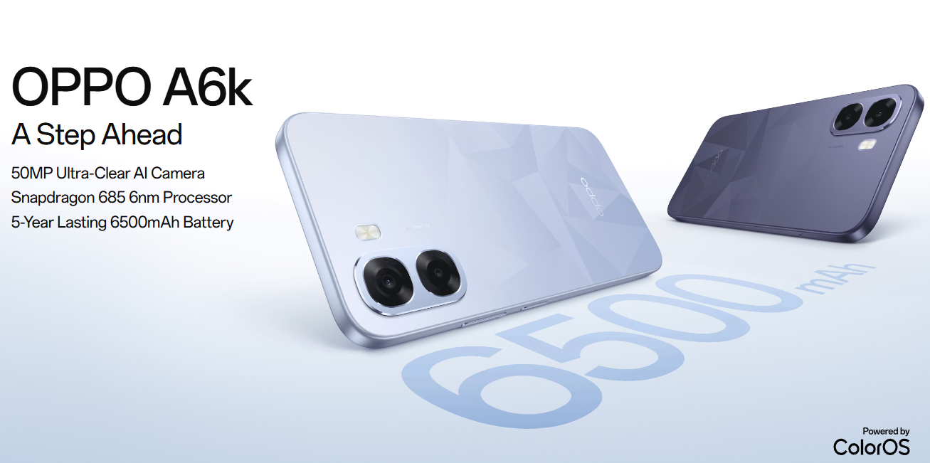 Oppo A6k Debut in Bangladesh on April 1 With AI Camera & 6,500mAh Battery: Price at Tk 19,999