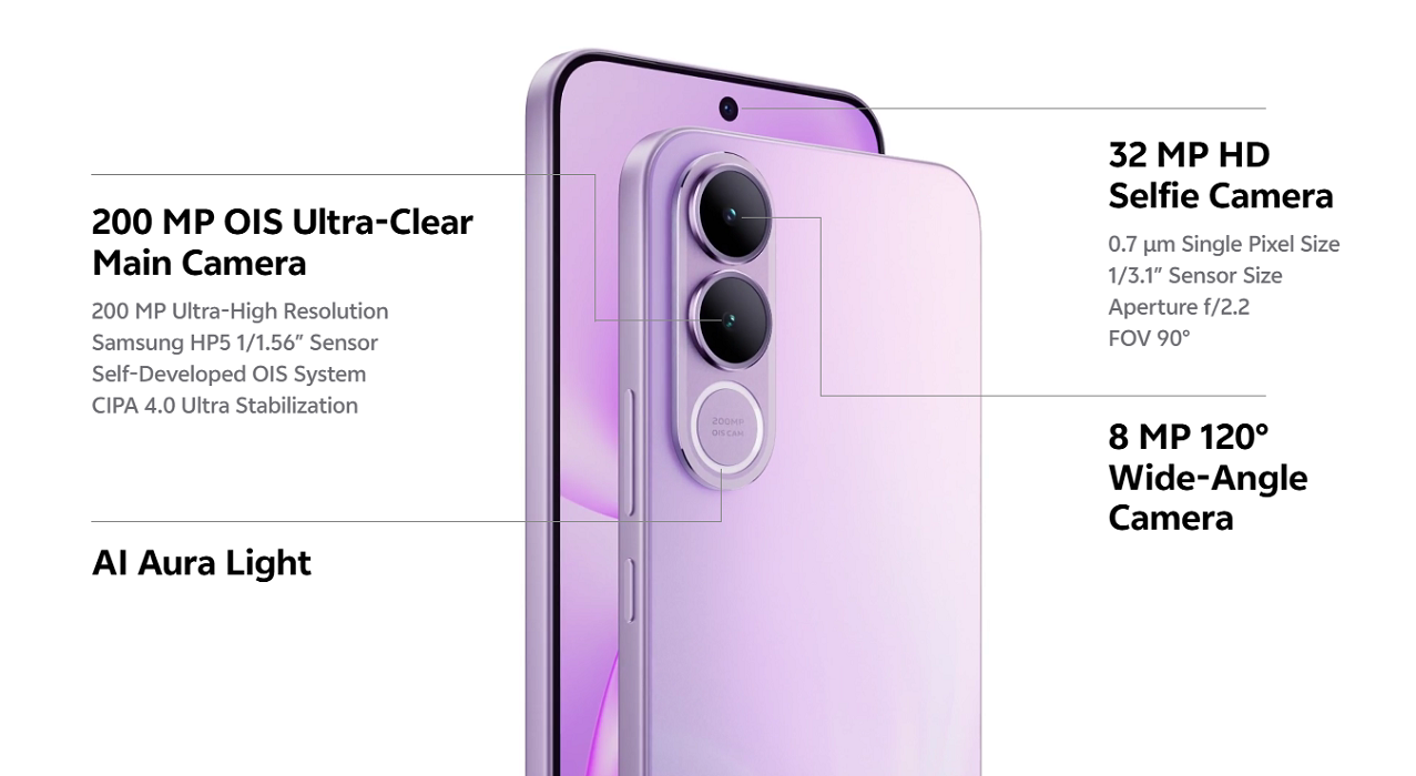 Vivo V70 FE Specification Image