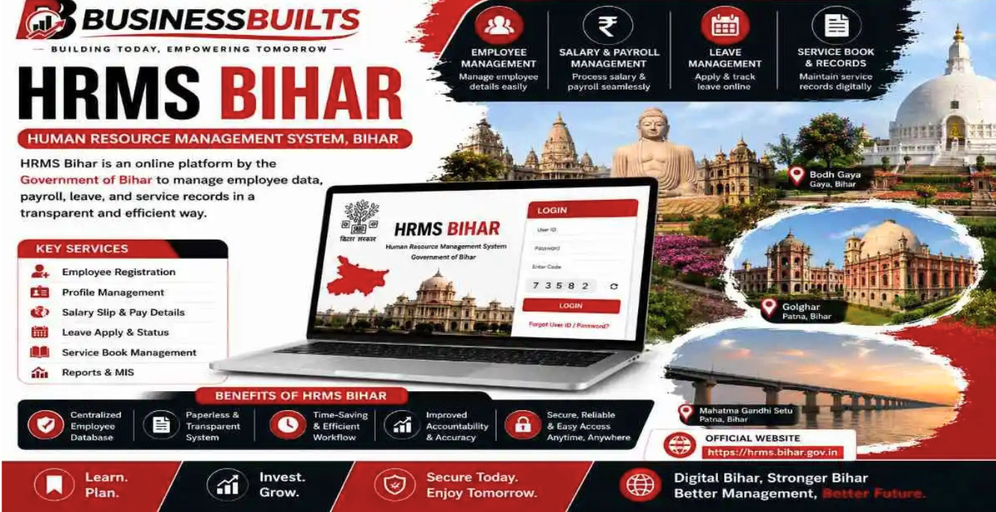 HRMS Government of Bihar: How Employees Can Check Salary Slips, Service Books & Apply for Leave Online